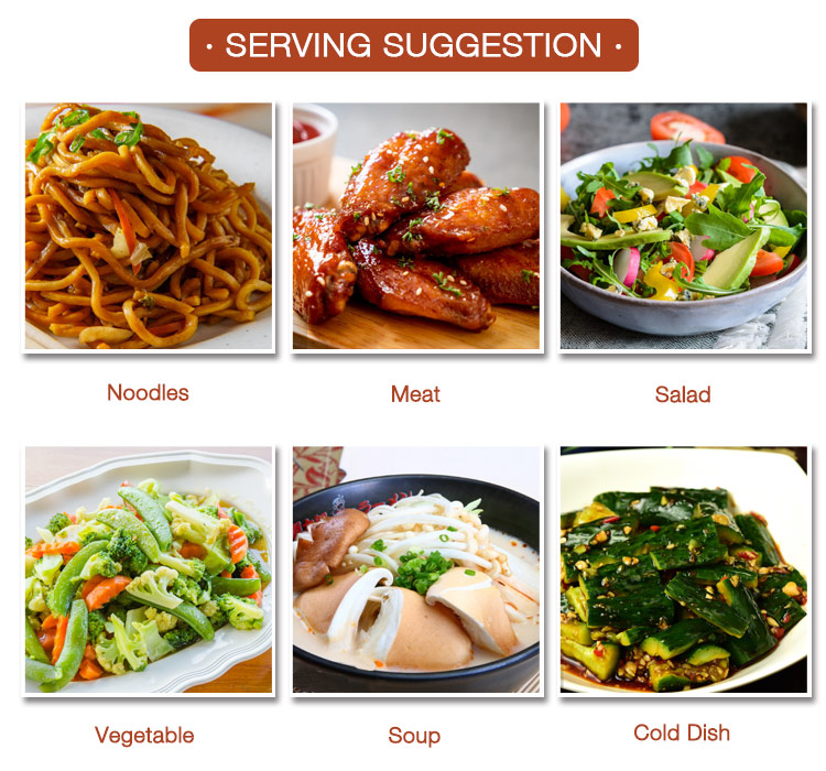 Serving Suggestion - Sesame Oil تقديم اقتراح - زيت السمسم