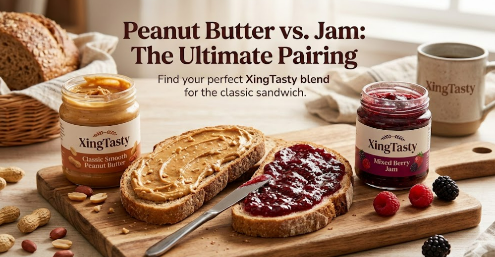 ما الفرق بين زبدة الفول السوداني والمربى