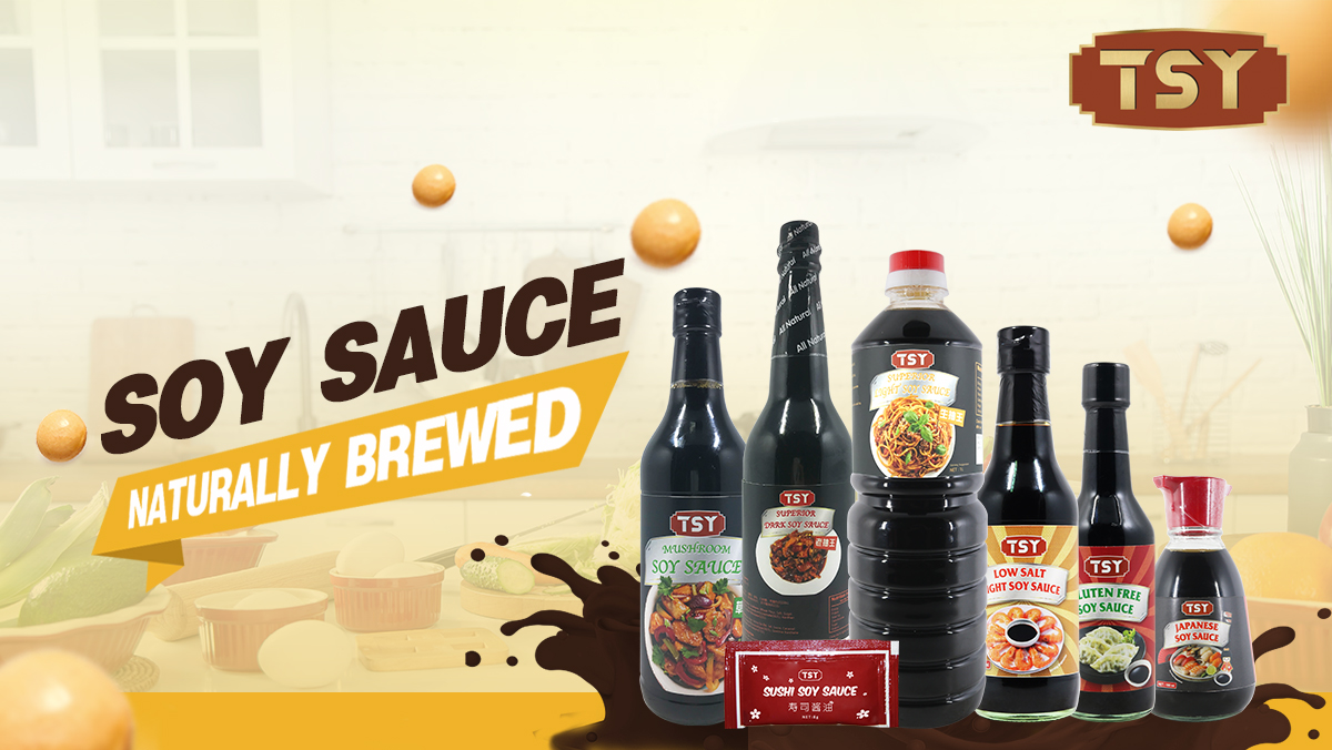 أنواع مختلفة من صلصة الصويا